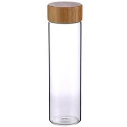 BERGNER Walking Anywhere | Bottiglia Acqua di 600 ml con Tappo a Vite | Fabbricata in Vetro Borosilicato | Beccuccio Antiraccolta | Leggera e Resistente | Libera da BPA