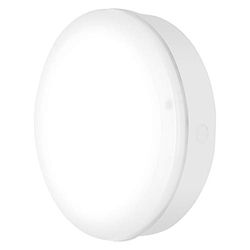 LEDVANCE vägg och tak luminaire LED: för tak/vägg, SURFACE BULKHEAD 250 ON/OFF / 8,20 W, 220 240 V, spridningsvinkel: 120°, varm vit, 3000 K, material: polycarbonate (pc), IP65