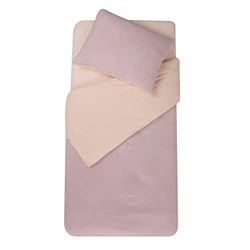 DOMIVA - Beddengoed 100 x 140 cm + kussensloop 40 x 60 cm poeder/nude