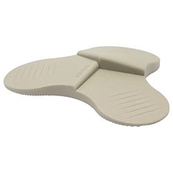 WAGNER Door Wedge/Doorstop 3STOP Color - Ø 108 x 19 mm, Brown Design Wedge Made of high Class Synthetics, to be Pushed Underneath Doors, with 3 Different Wedge Heights - 15698401