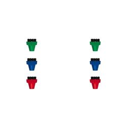 Polti Kit de 3 brosses colorées en Poils de Nylon PAEU0296, pour Vaporetto, Lecoaspira et Unico (Lot de 2)