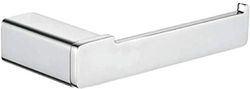 Ibergrif M37103-Plinto, Portarotolo Quadrato senza Coperchio, Porta Carta Igienica, Argento, Ottone