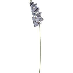 DRW Lot de 6 Branches d'orchidées en Polyester Bleu 1 x 1 x 100 cm