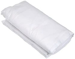 Nuit des Vosges Cotoval Lençol de baixo de algodão liso, branco, 120 x 190 cm
