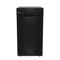 Candy CDPH2L1049B Freestanding Slimline Dishwasher, 10 Place Settings, 45 cm Wide, 5 Programmes, Black