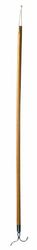 Ordinett Barra perchero de madera con gancho | L 100 cm | Para colgar o sacar la ropa en la parte superior