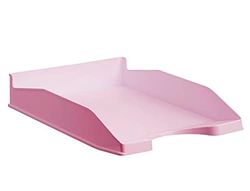 Vassoio da tavolo per archivio 2000 ECOGREEN plastica 100% riciclata impilabile formati DIN A4 e foglio colore rosa