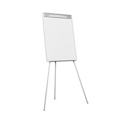 Bi-Office Lavagna Portablocco Design, Cavalletto Treppiedi Magnetico Regolabile, Superficie Magnetica, Bianco, Pannello Euro 700 x 1000 mm