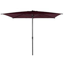 Hespéride - Parasol droit rectangulaire Loompa Bordeaux