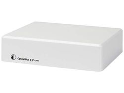 Pro-Ject Optical Box E Phono - Preamplificatore fono multifunzionale, adatto agli ingressi digitali, formato compatto - Bianco