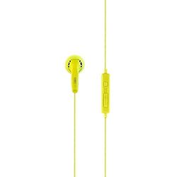 aiino Mono In-ear hoofdtelefoon, mono, anti-knoopkabel, universele compatibiliteit, multifunctionele microfoon, limoengroen