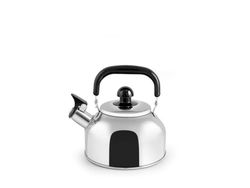 H&H Aquablò 8841415 Wasserkocher mit Pfeife, Edelstahl, 1,5 l, Induktion, Edelstahl