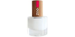 Zao French Manucure 641 Blanc French Manucure Vernis à Ongles avec Couvercle Bambou (Cosmétique Naturel)