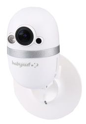 Babyruf Babys CC 1000 elektroniczna niania z kamerą IP/Wi-Fi, z noktowizorem i funkcją interkomu, sterowanie za pomocą aplikacji na smartfon, kolor biały, 1 sztuka (1 opakowanie)