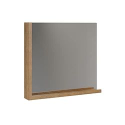 trendteam smart living - Specchio da parete – Synnax – Dimensioni (L x A x P) 80 x 72 x 12 cm – Colore antracite con Coast Evoke rovere – 213445251