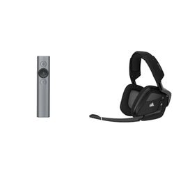 Logitech Spotlight Presentador Inalámbrico, & Corsair Void RGB Elite Auriculares Inalámbricos