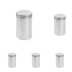 HENDI Salero y pimentero - Pimentero - Gris claro -Aluminio ø65x(H)105 mm (Paquete de 5)