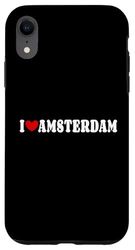 I Love Amsterdam City, I Heart Amsterdam Netherlands Case for iPhone XR