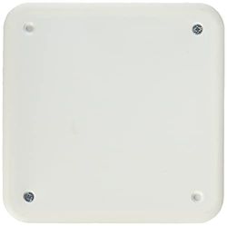 Kopp 341304001 Boîte de dérivation en matériau isolant avec couvercle encastré 100 x 100 x 50 mm, Noir