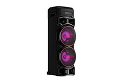 LG, Enceinte Bluetooth Puissant, PartyBox, Karaoke, Grosse Enceinte Bluetooth Lumineuse, XBOOM, Portable à roulettes, Enceinte Bluetooth Portable Exterieur, Multi Bluetooth et Application, RNC9, Noir