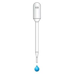 Neolab 1 6159 Pasteur pipette 0.9 ml Ungraduiert lunghezza 87 mm (confezione da 500)