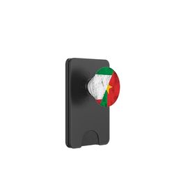 Banderas de Italia y Burkina Faso - Burkinabe italiano PopSockets PopWallet para MagSafe