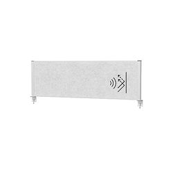 MAUL MAULconnecto, Separador acústico de Mesa (160 x 50 cm, para Escritorio, en Oficina y práctica, con Base de sujeción, optima como protección Visual y Aislamiento acústico, Fieltro hipoalergénico