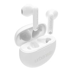 Urbanista TWS Écouteurs sans Fil, Écouteurs Intra Auriculaires Bluetooth 5.3 IPX4 avec Deux Microphone, 20H de Lecture, Commandes Tactiles, Étui de Chargement TWS USB C, Austin, Blanc