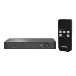 Marmitek Connect 740 - 8K HDMI Schakelaar - 4K 120Hz - 4 AAN/1 Uit - 48Gbps - VRR - ALLM - Dolby Digitaal - HDCP 2.3/2.2 - Automatisch
