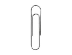 CLIPS LIDERPAPEL N 1 LABIADOS 20 MM CAJA DE 100 UNIDADES