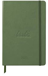 RHODIA 194128C - Agenda settimanale Webplanner 2023, formato A5, 14,8 x 21 cm, griglia per agenda verticale, 160 pagine 90 g/m, copertina rigida, collezione rodio