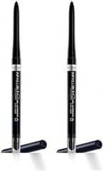 L'Oréal Paris Matita Automatica in Gel Infaillible 36H Grip Liner, Tratto Sfumabile a Lunga Tenuta, Waterproof, Formula in Gel, Tonalità: 01 Intense Black (Confezione da 2)