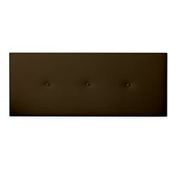 DUÉRMETE ONLINE Tête de lit Premium rembourrée modèle Milan | tapissée en Similicuir Haut de Gamme – Comprend ferrures et vis, Bois, Chocolat, 170 x 60 cm (Cama 160)