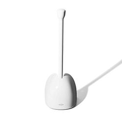 OXO Good Grips Déboucheur de Toilettes avec Couvercle, Blanc