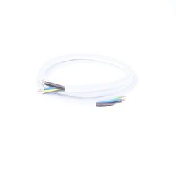 As - schwabe-Plaque de Cuisson-câble de raccordement pour Four H05 VV-F 5G1,5, câble pour cuisinière Blanc 1,5 m, 70865