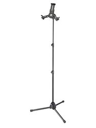 K&M 19798 Trípode para tableta, negro - giratorio e inclinable hasta 90° - estable, extensible y flexible