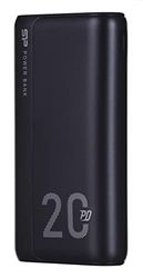 Silicon Power Powerbank qs15 20000mah qc3.0+PD 2xusb a, 1x musb + 1x USB c, Czarny