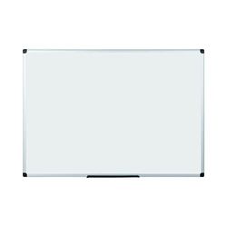 Bi-Office Lavagna Magnetica Bianca Maya, Con Cornice In Alluminio, Superficie Magnetica Acciaio Laccato, 105 x 75 cm