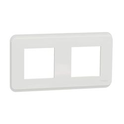 Schneider Electric NU400418 Unica Pro afdekplaat, wit, 2 stuks
