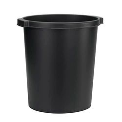 Jalema 2292860990 Re-Solution prullenbak, 15 liter, PP rond met handgreep, stapelbaar, zwart