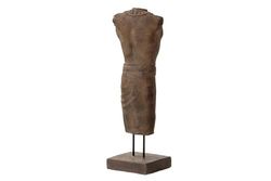 PEDESTAL TERRACOTA MARRON 35x35x70 CM
