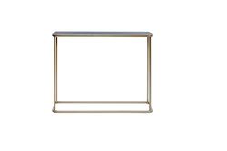 Jahnke Circo Console Console, Engineered Wood, zwart glas/goudkleurig, één maat