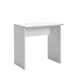 Modern Study Desk White 72 x 75 x 52 cm | 100% melamina revestida de partículas, 16 mm de Grosor, Elegante y Funcional para Oficina en casa y Estudio