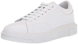 ARMANI EXCHANGE Venice Con Logo In Rilievo, Scarpe da ginnastica Uomo, Op White, 40 EU