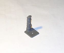 Er nasone (fontanella romana) (Scala 1/38 h=33mm a parete, Plastica, Grigio)