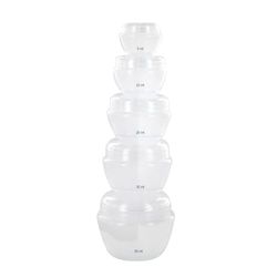 Flacon à Maquillage 5Pcs Loisir Voyage Accessoire de Voyage Trousse de Toilette