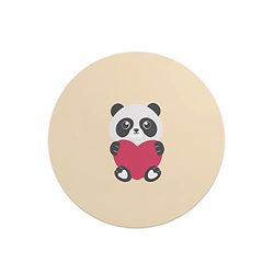 Questo Casa, Round Digital Printed Mouse Pad, Non-Slip Base, for Office and Home, Diameter:22cm
