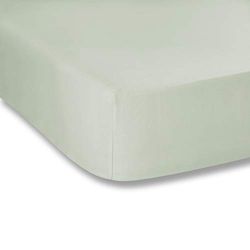 Enkelfärgad ljusgrön låg 90 x 200 cm 100% percale bomull