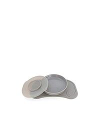 Twistshake Click-Mat Mini 31 x 17 cm toalha de mesa individual de alimentação antiderrapante para a maioria bandejas para crianças, Placemat grau de forte sucção, sem BPA, 6 meses, preto pastel