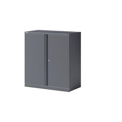 Bisley Armario con Puerta Essentials, con 1 Compartimento para Suelo de 2 Pisos, Metal, 634 Antracita Gris, 47 x 91.4 x 100 cm